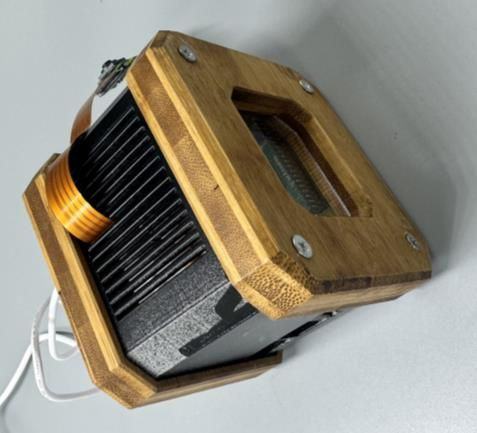 Finished case with the ribbon cable