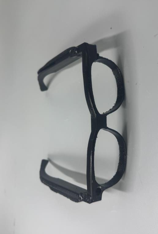 Finished 3D-printed glasses frame