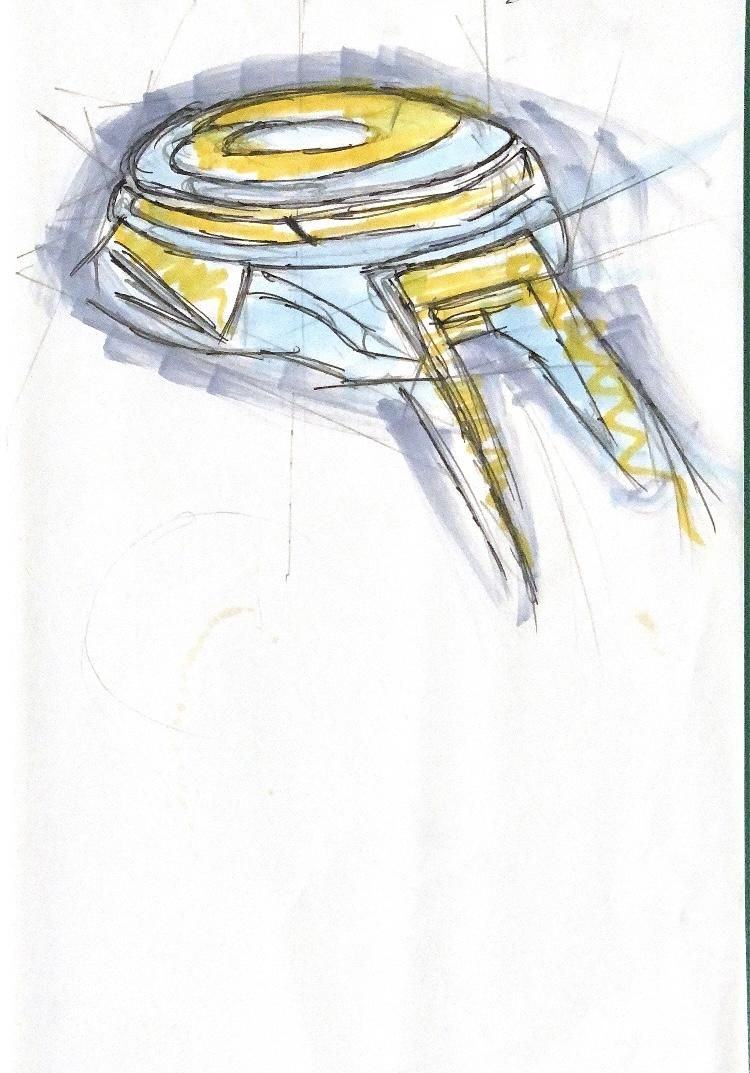 Sketches of watch cases